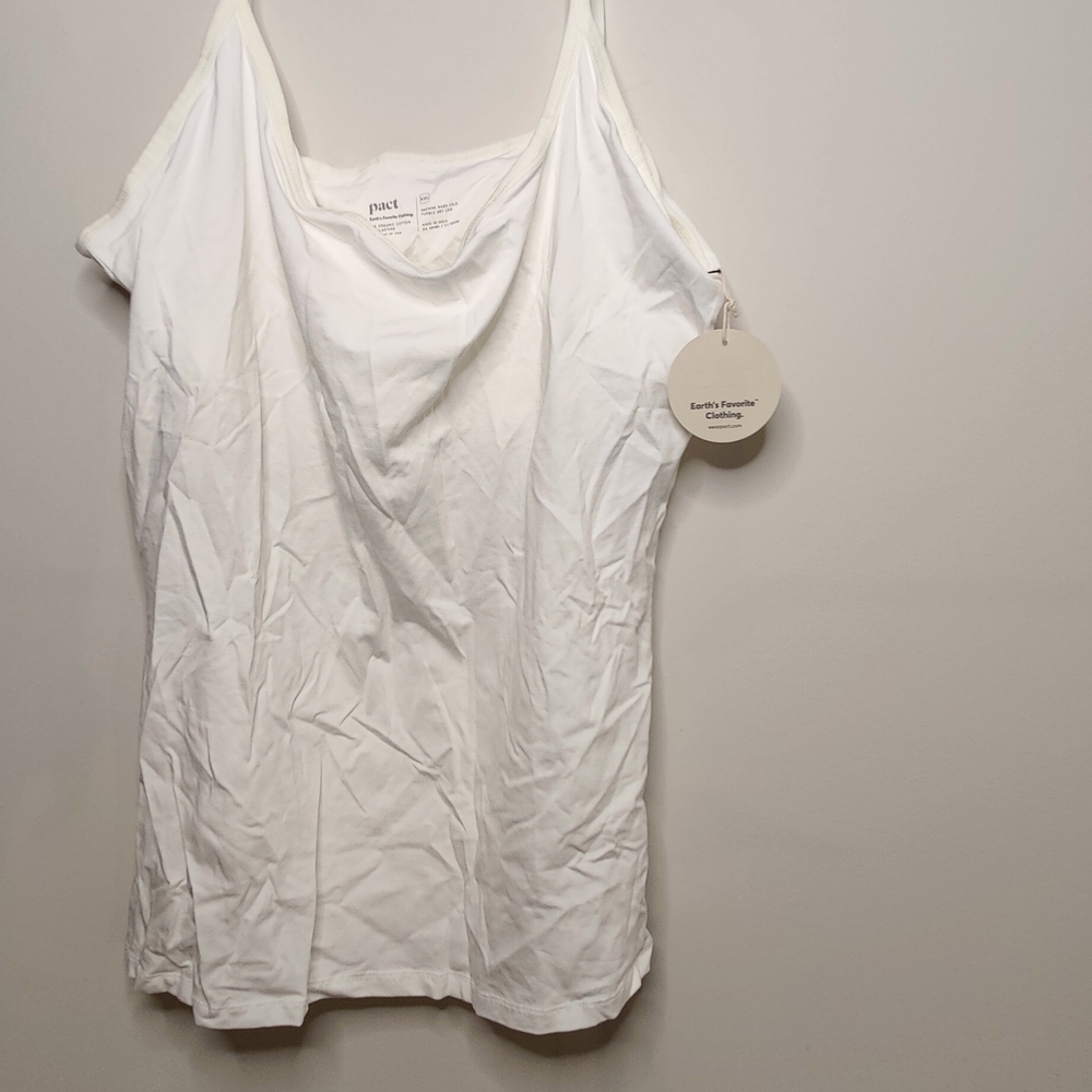 Pact Women's Classic White Camisole